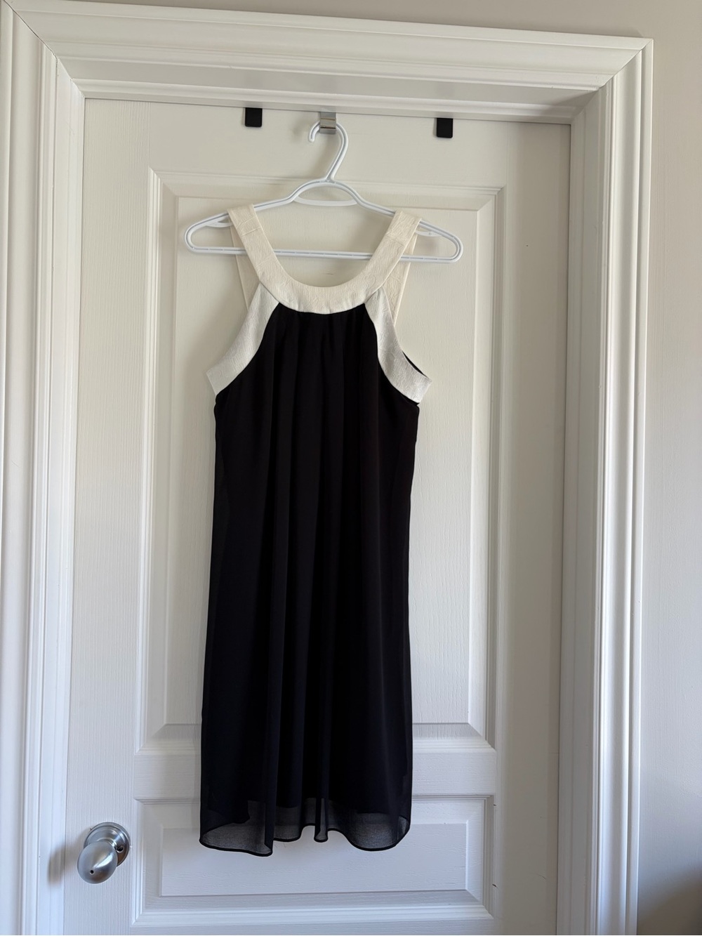 RW&Co Black and White Chiffon Dress